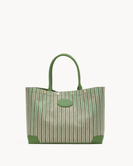 *Olympia Tote - Pickle Stripe - BG