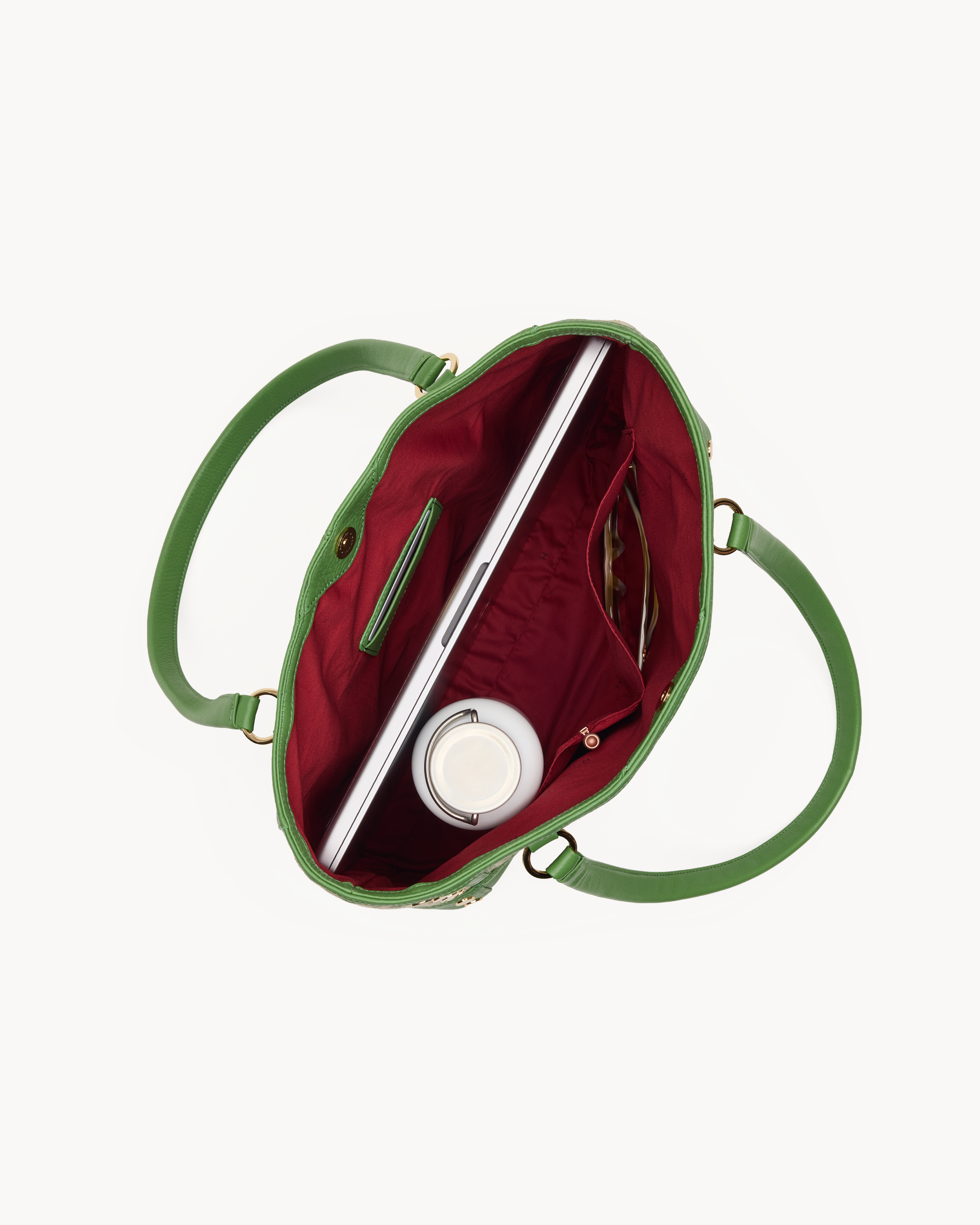 *Olympia Tote - Pickle Stripe - BG