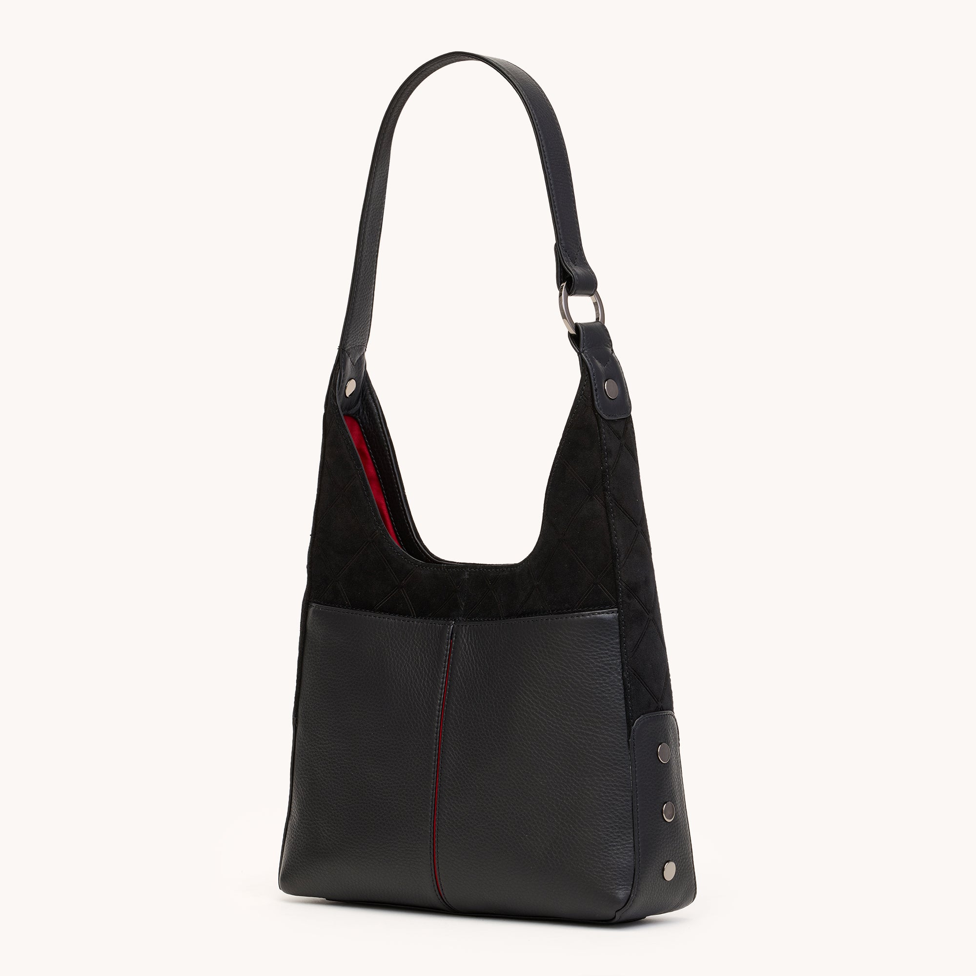 Tim Med-Noir Diamond Suede-GM