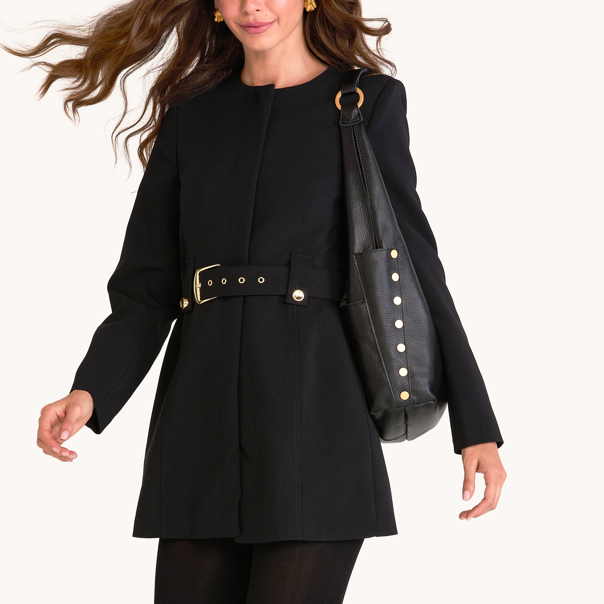 *Tom Zip Med-Black-BG-Red Zip