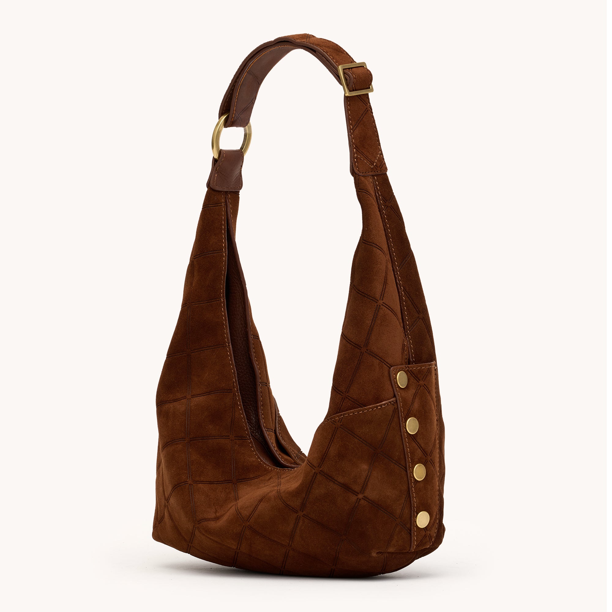 Tom Zip Chocolate Diamond Suede