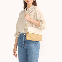 *VIP Med-Calla Lily White Raffia-BG