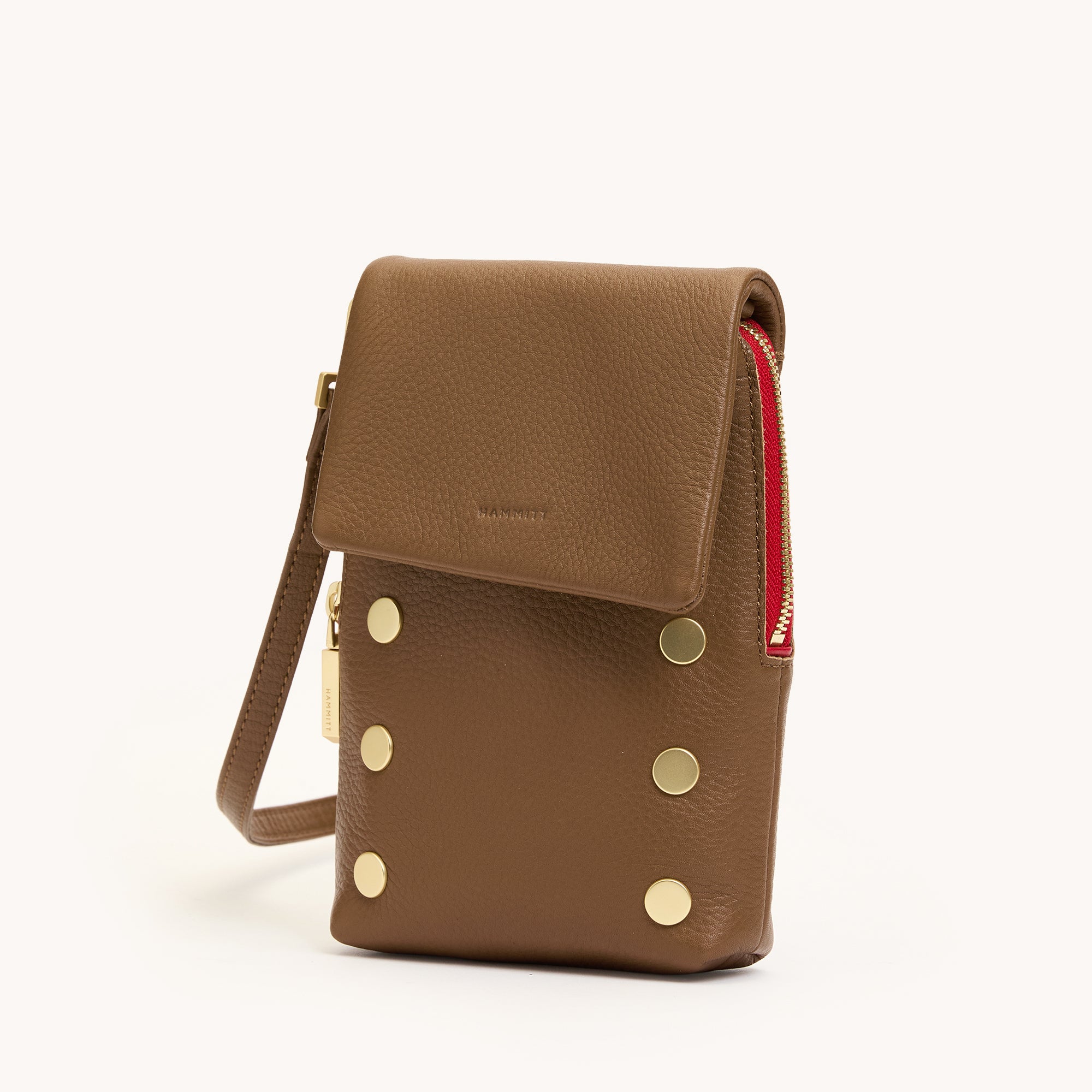 *VIP Mobile-Mahogany Pebble-BG Red Zip