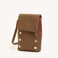 *VIP Mobile-Mahogany Pebble-BG Red Zip