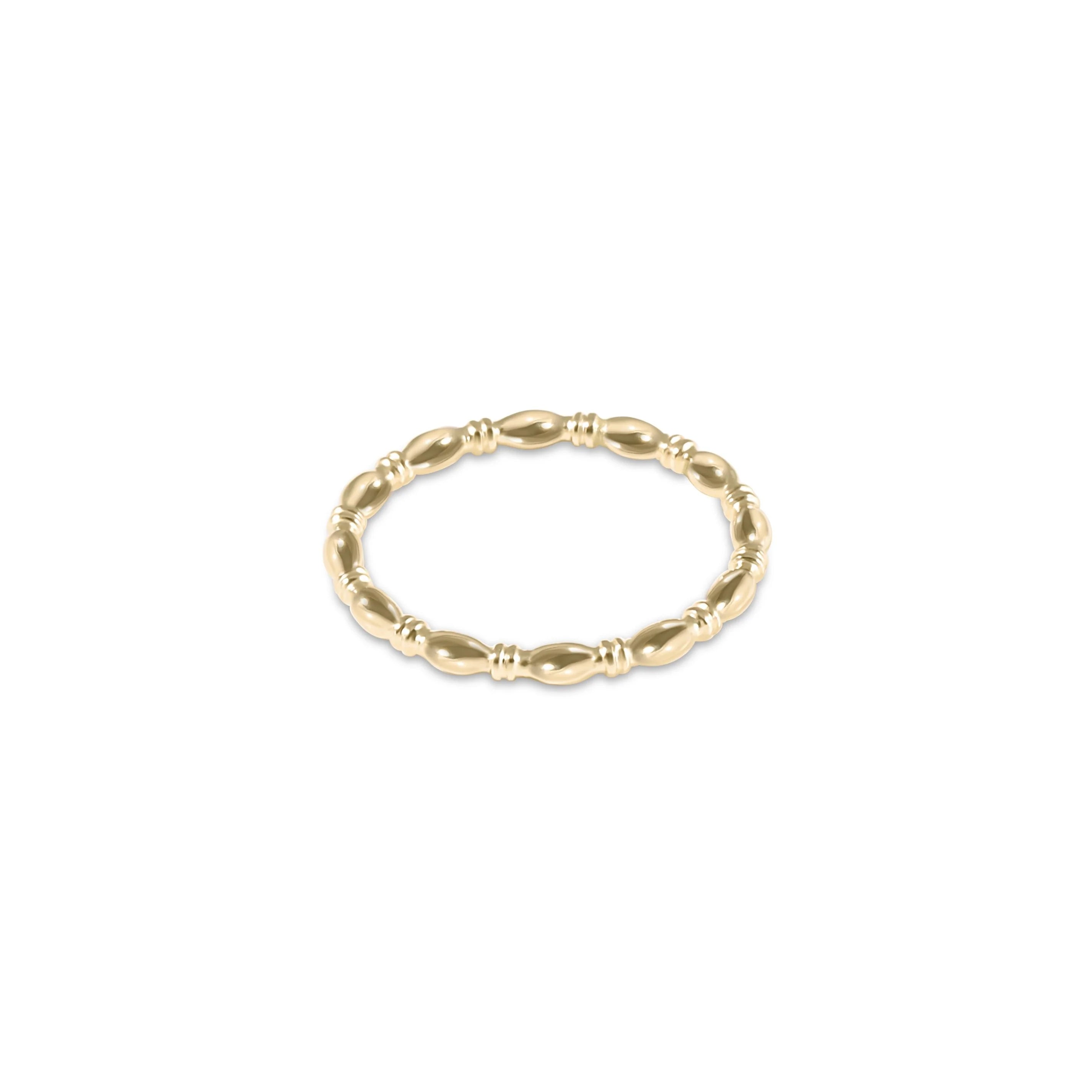 Harmony Flat Gold Ring - Size 8