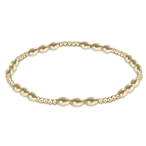 enewton extends - Harmony Joy Pattern 2mm Bead Bracelet - Gold
