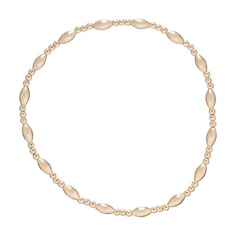 Harmony Sincerity Pattern 2mm Bead Bracelet - Gold