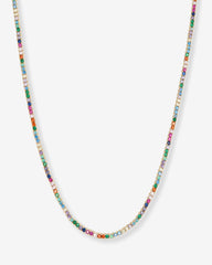 16" Heiress Tennis Necklace S Rainbow