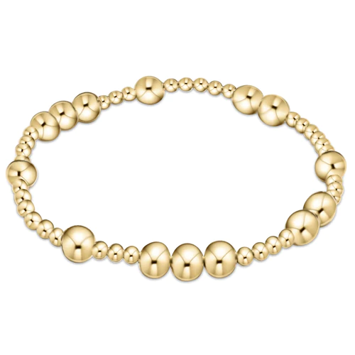 Hope Unwritten 6mm Bead Bracelet Gold