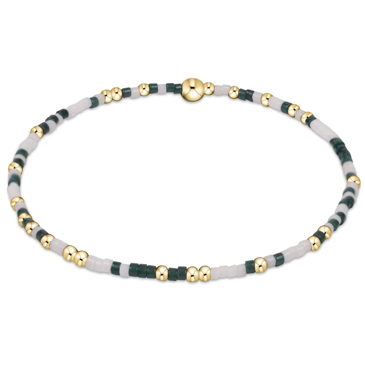 GAMEDAY - HOPE UNWRITTEN BRACELET - DARK GREEN - WHITE