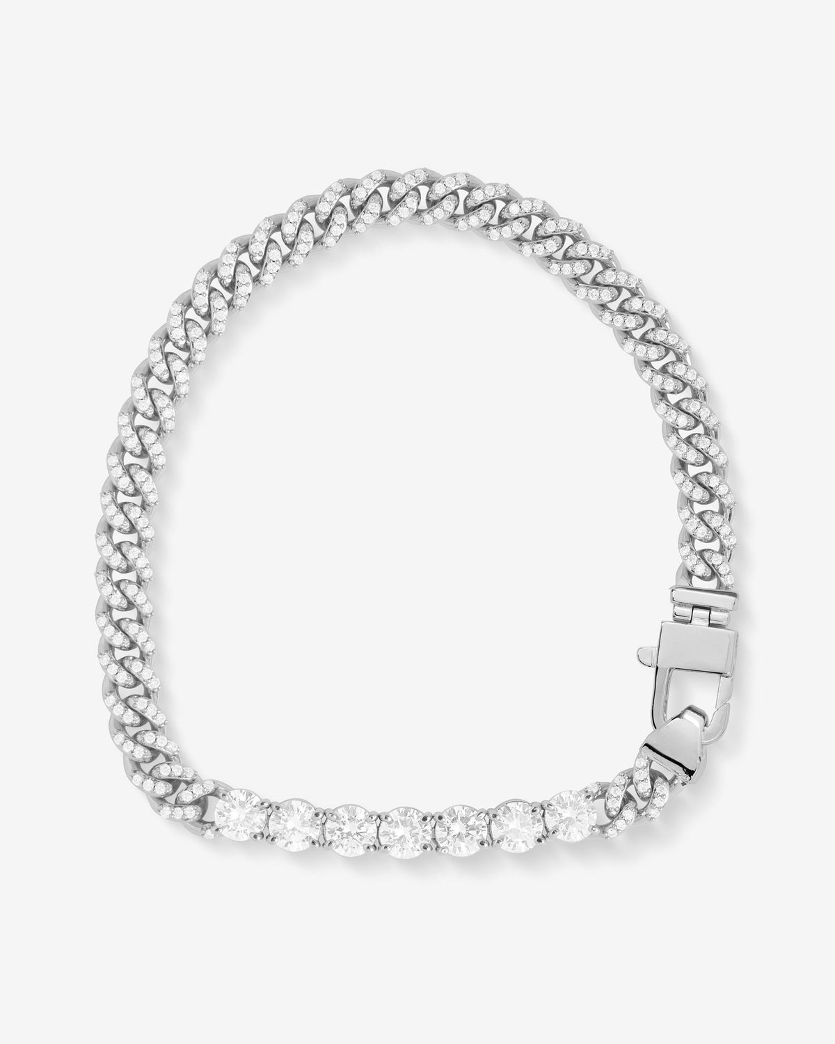 Pave Julian Loves Diamonds Silver 6.5
