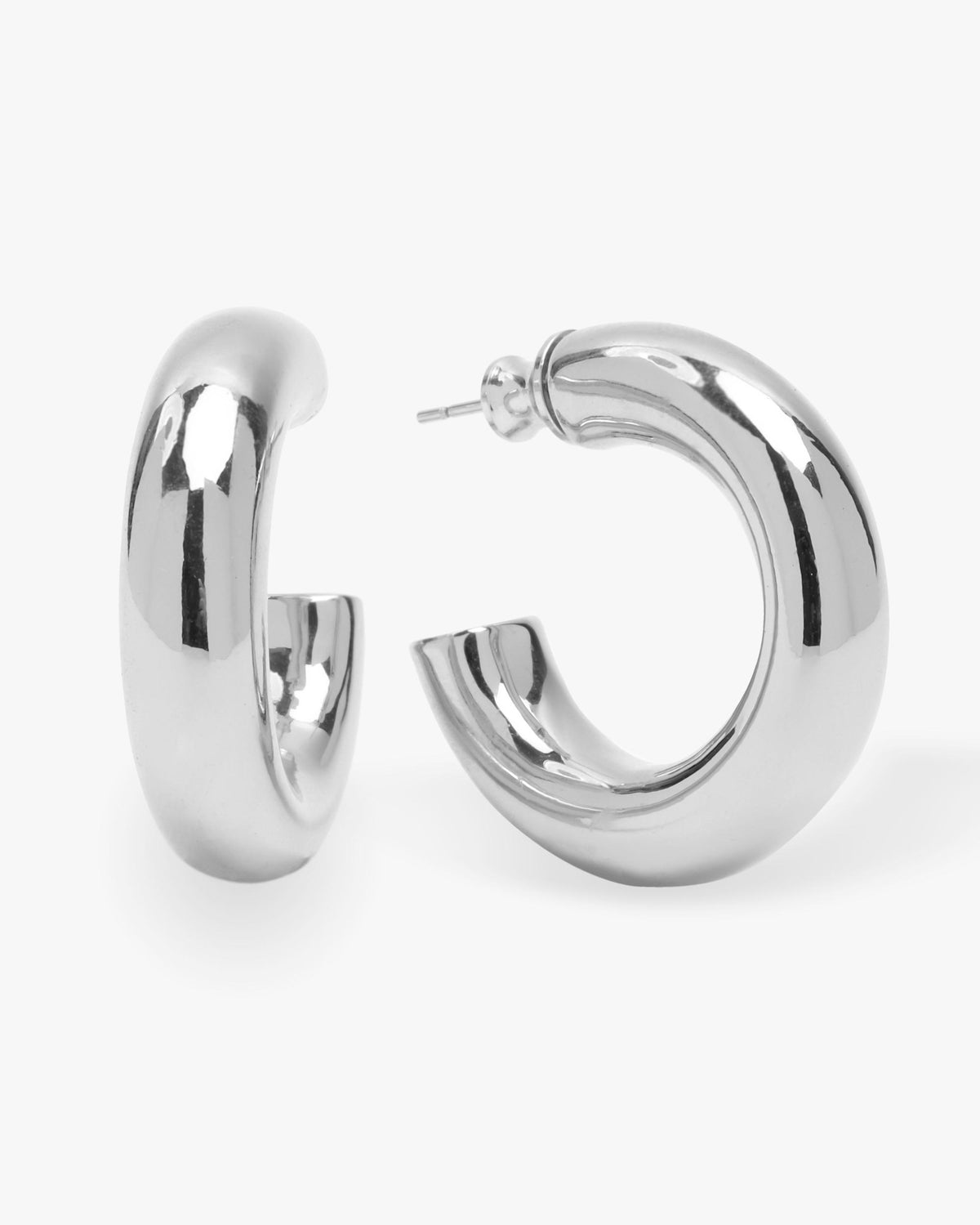 She's So Smooth Baby Hoops - Silver