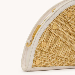 Shelley Clutch - Calla Lily White Raffia G
