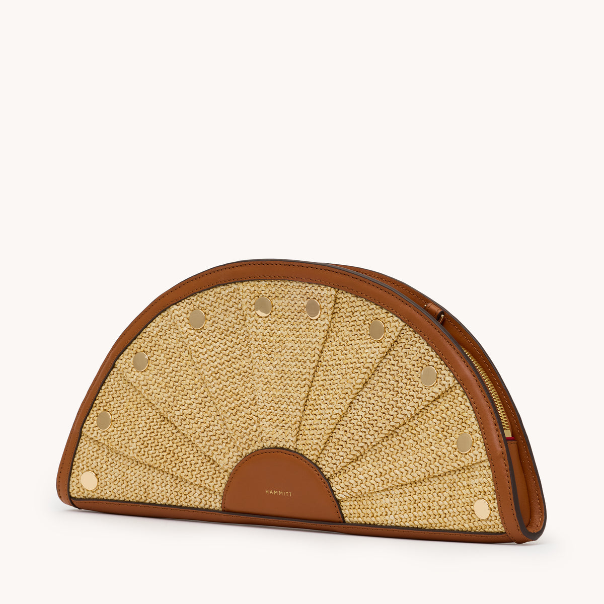 Shelley Clutch - Cocoa Raffia G