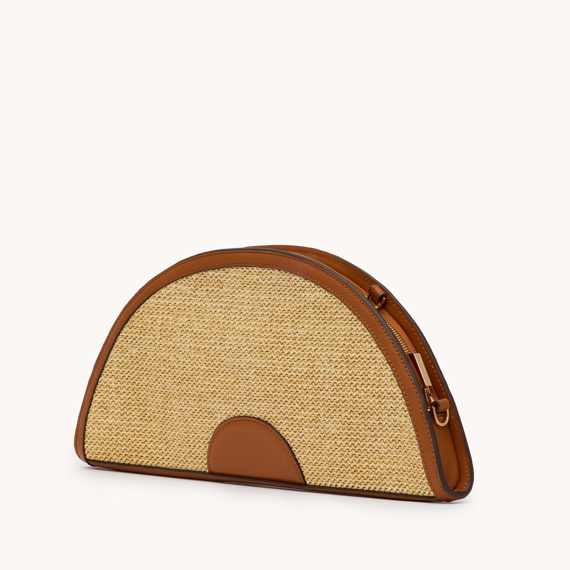 Shelley Clutch - Cocoa Raffia G