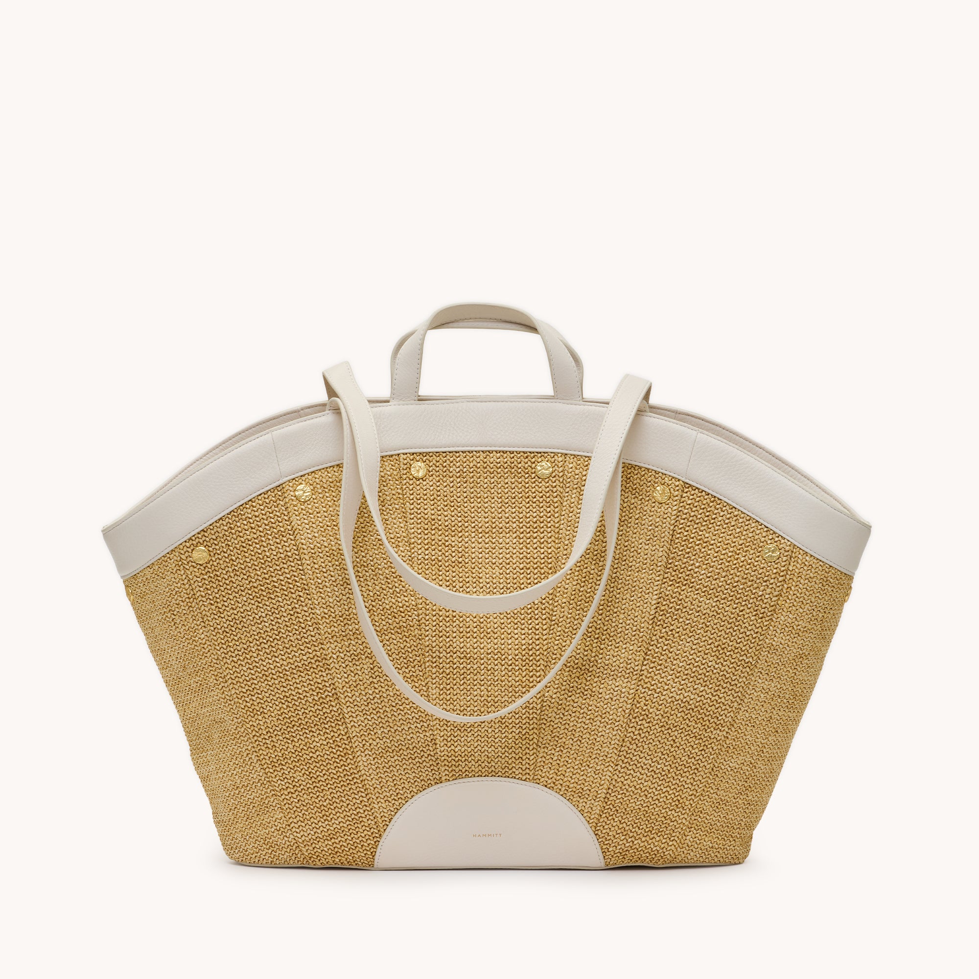 Shelley Resort Tote - Calla Lily White Raffia G