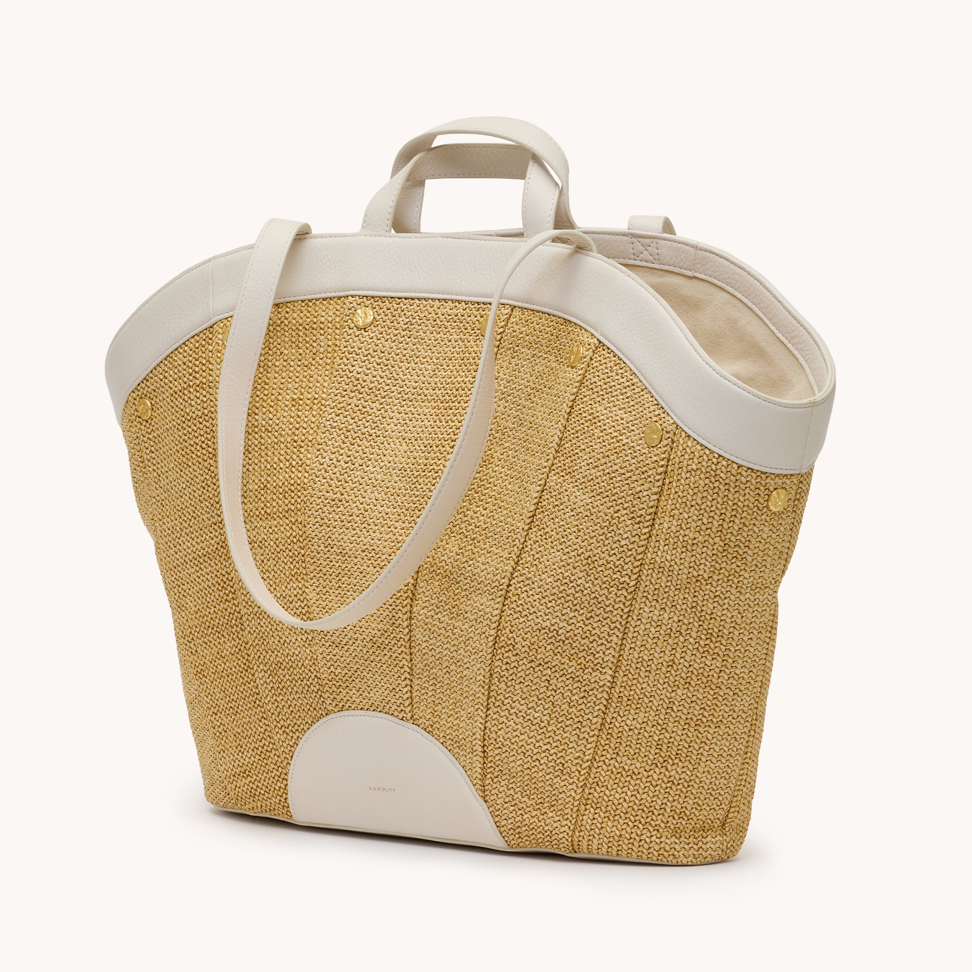Shelley Resort Tote - Calla Lily White Raffia G