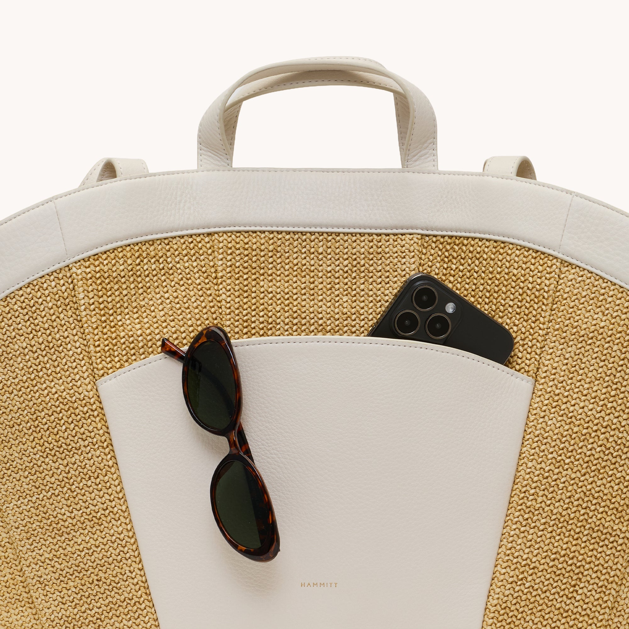 Shelley Resort Tote - Calla Lily White Raffia G