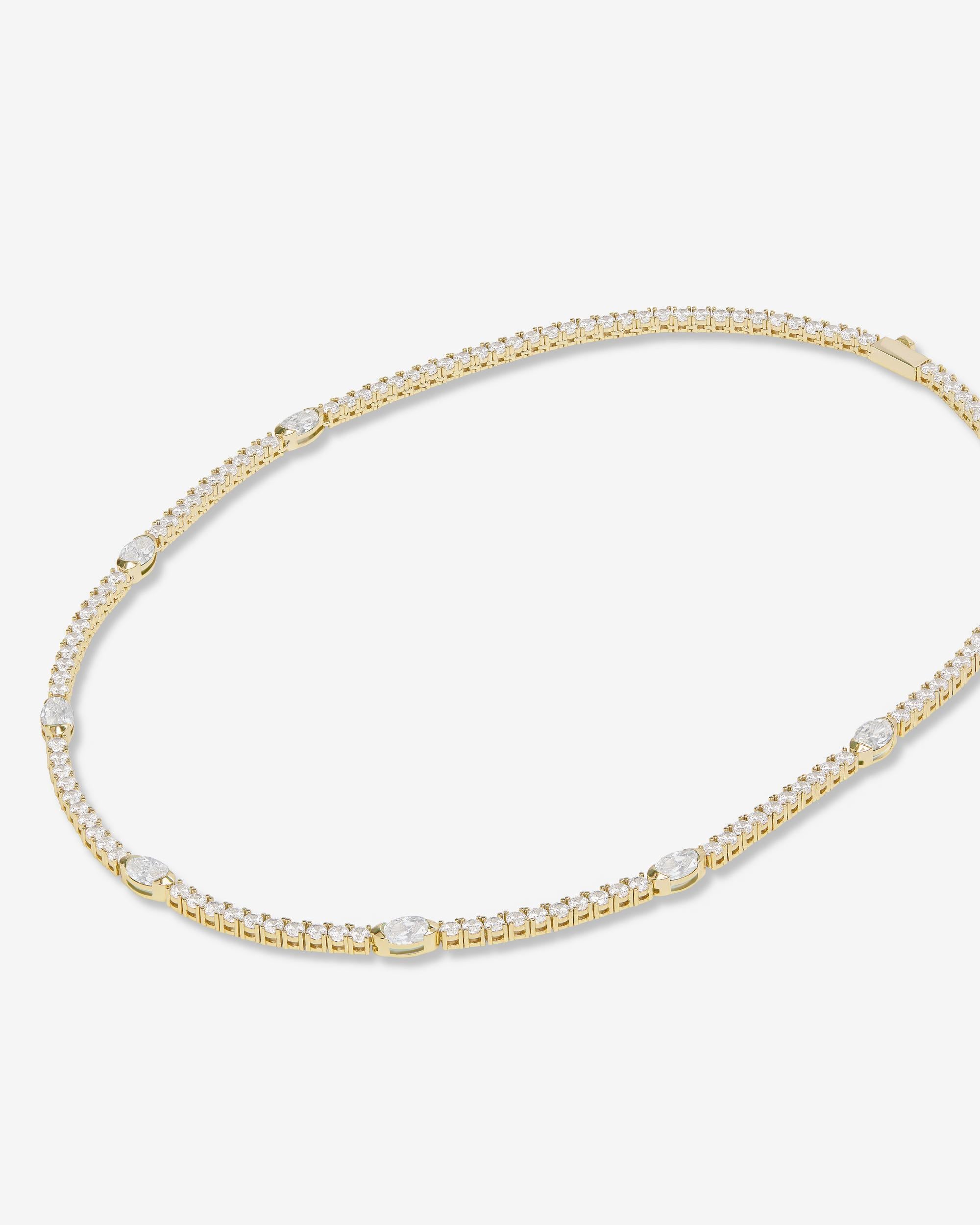 16" The Maven Tennis Necklace - Gold