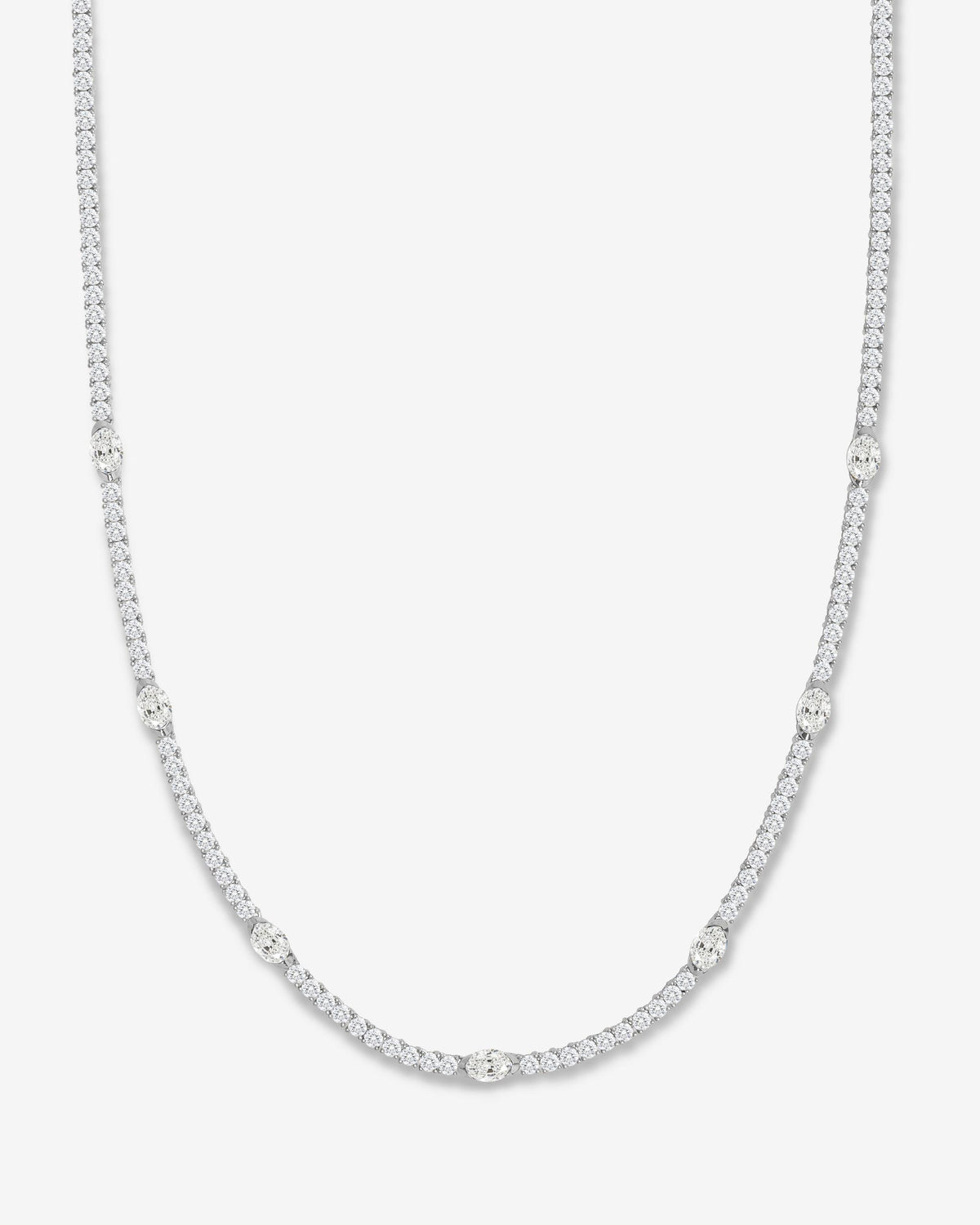16" The Maven Tennis Necklace - Silver