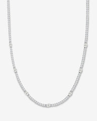16" The Maven Tennis Necklace - Silver