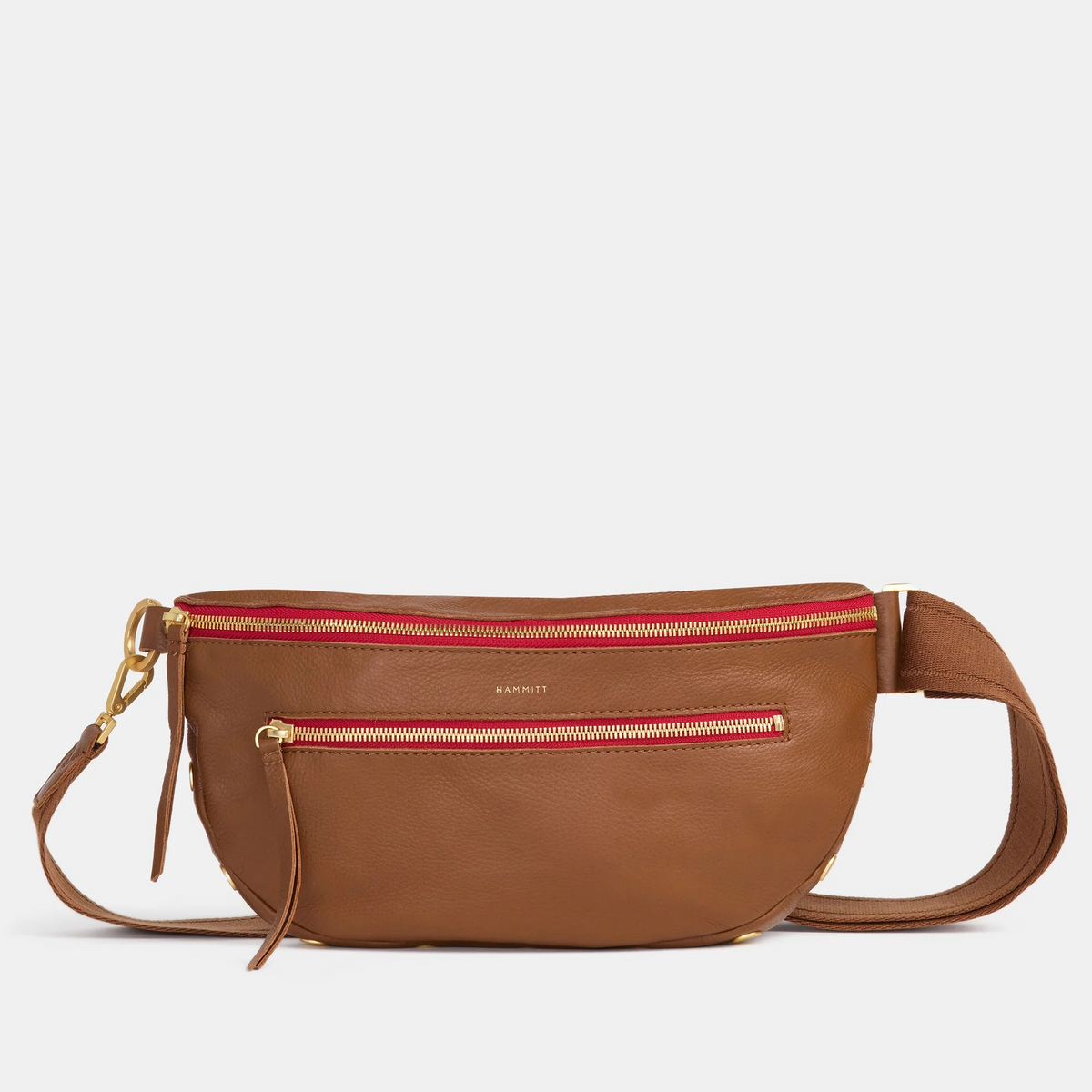 Charles Crossbody Lrg - Mahogany Pebble