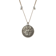 Better Together - Raphael/Mary Small Pendant Antique Silver