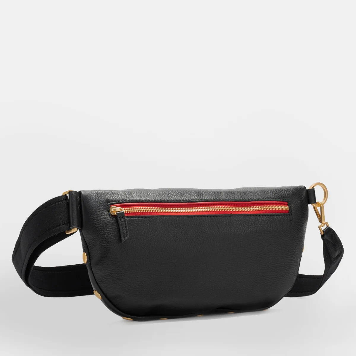 Charles Crossbody Large Black BG Red Zip