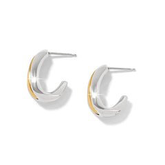 Cascade Two Tone Hoop Earrings