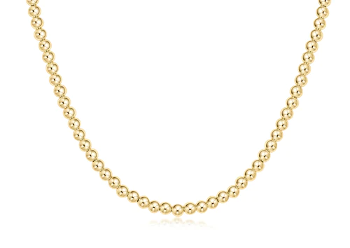 17" Choker Classic Gold 4mm Bead