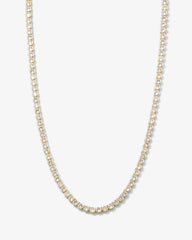 15" Baroness Tennis Necklace - Gold