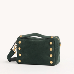 *Evan Crossbody Sml-Green Room Suede