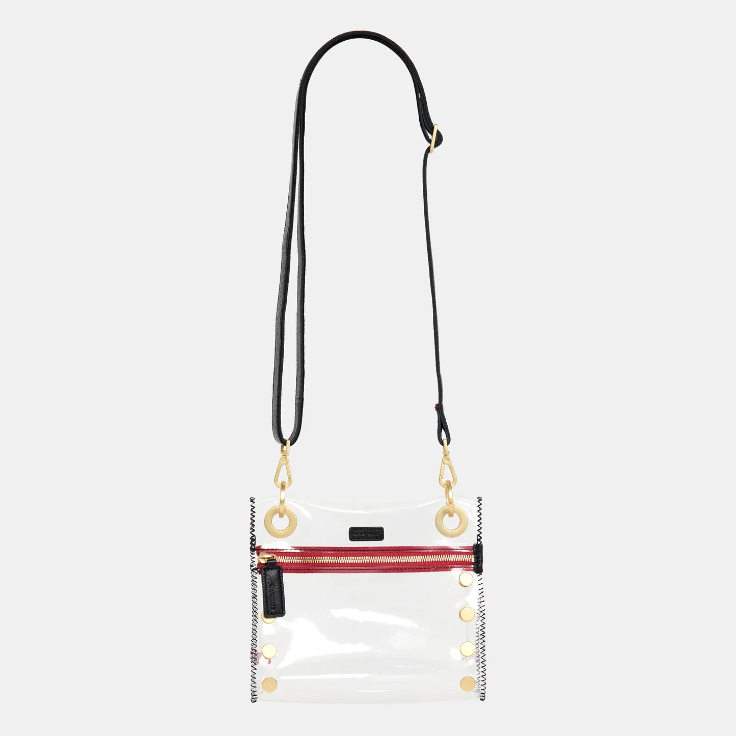 *Tony Sml-Clear Black-BG-Red Zip