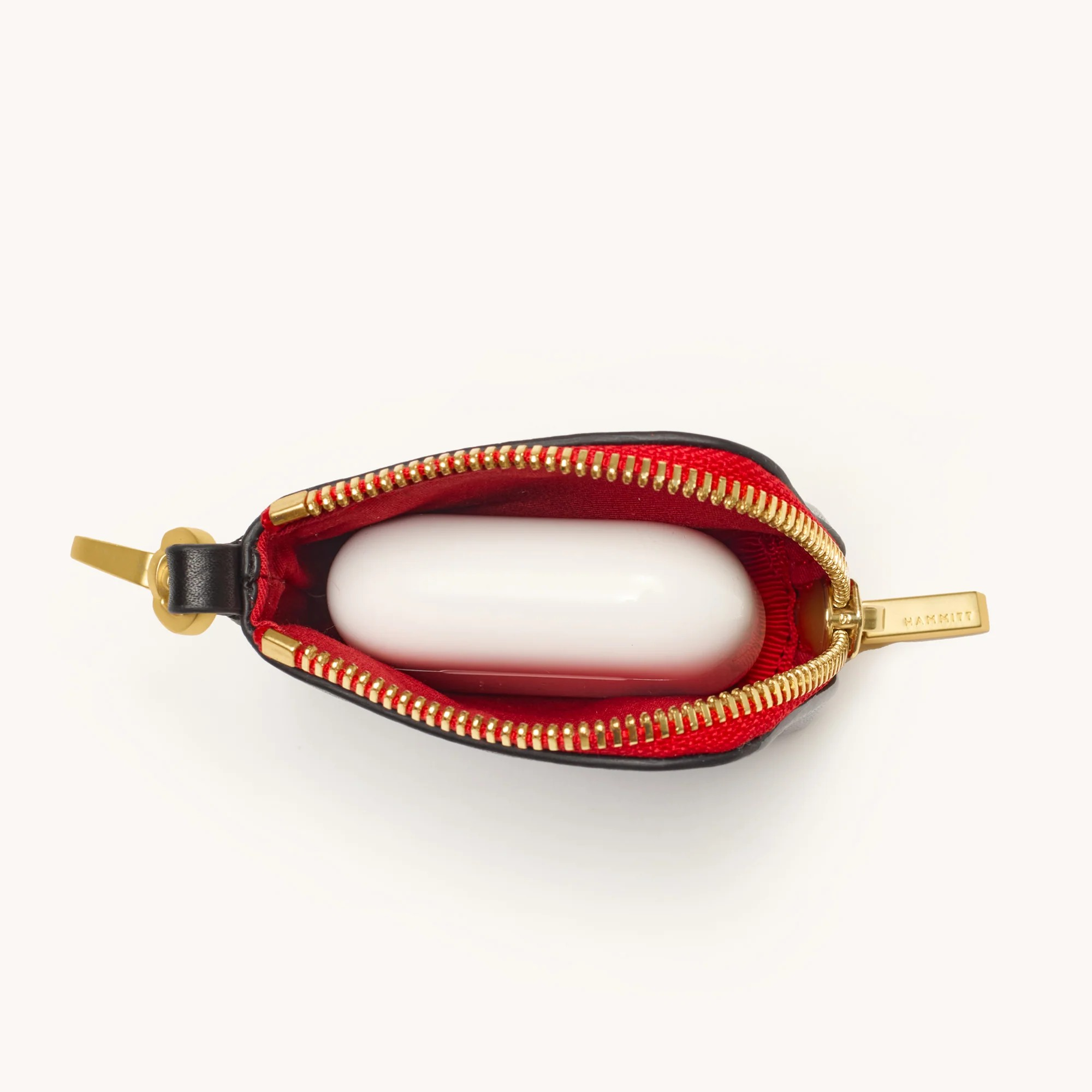 *SYD Pouch-Black-BG-Red-Zip