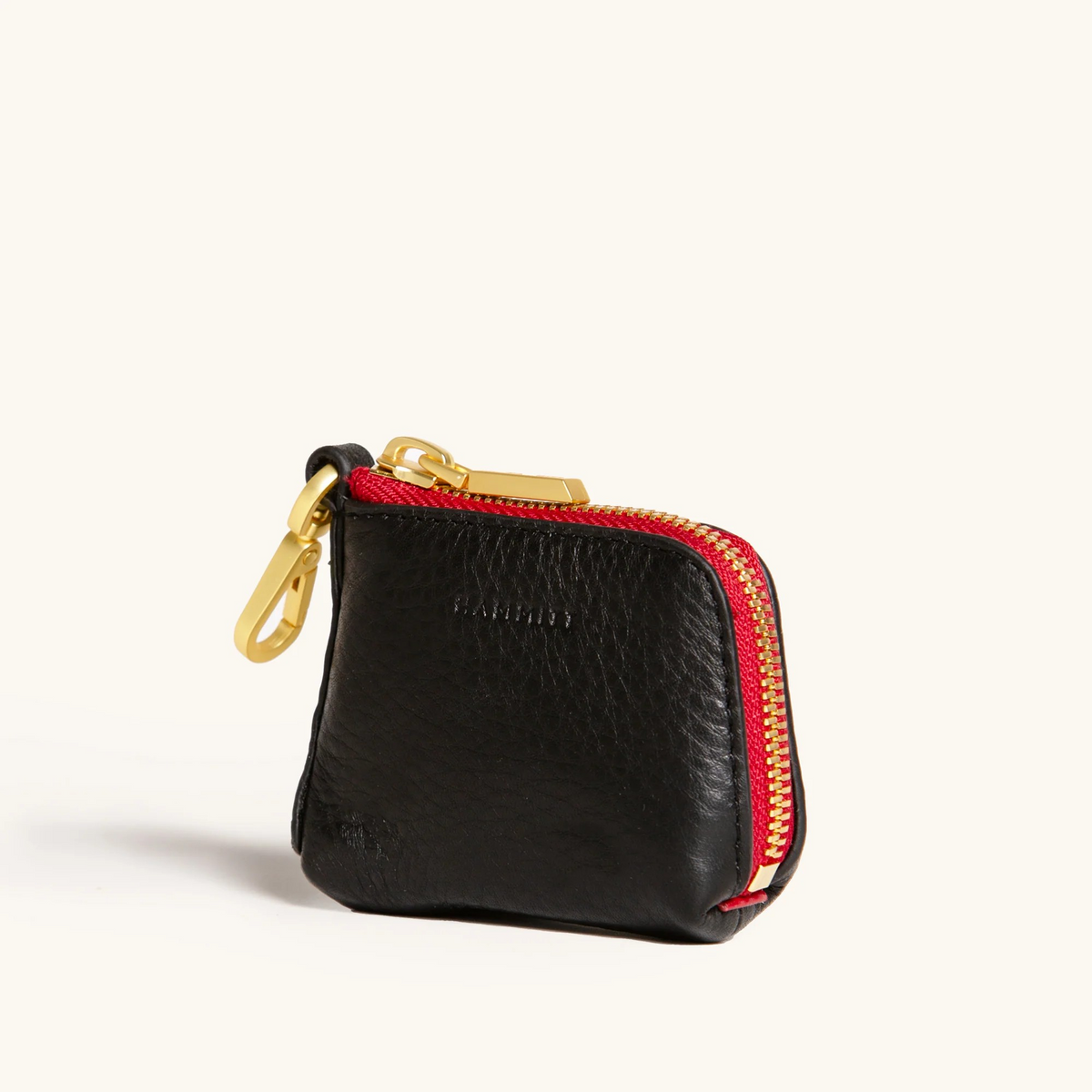 *SYD Pouch-Black-BG-Red-Zip