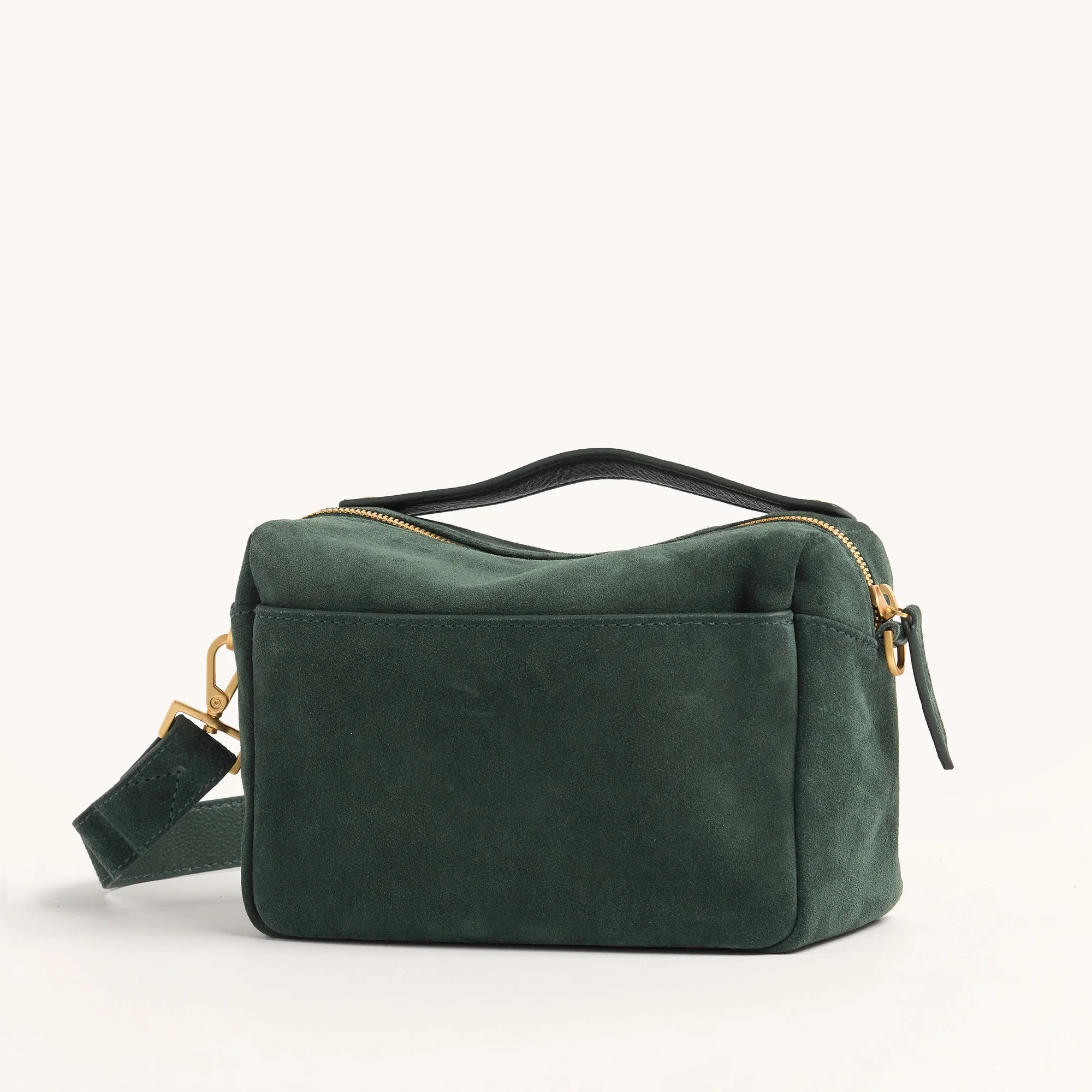 *Evan Crossbody Sml-Green Room Suede