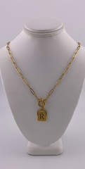 Initial R Necklace